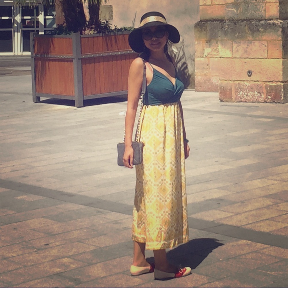 Anthropologie Edme& Esyllte silk maxi dress